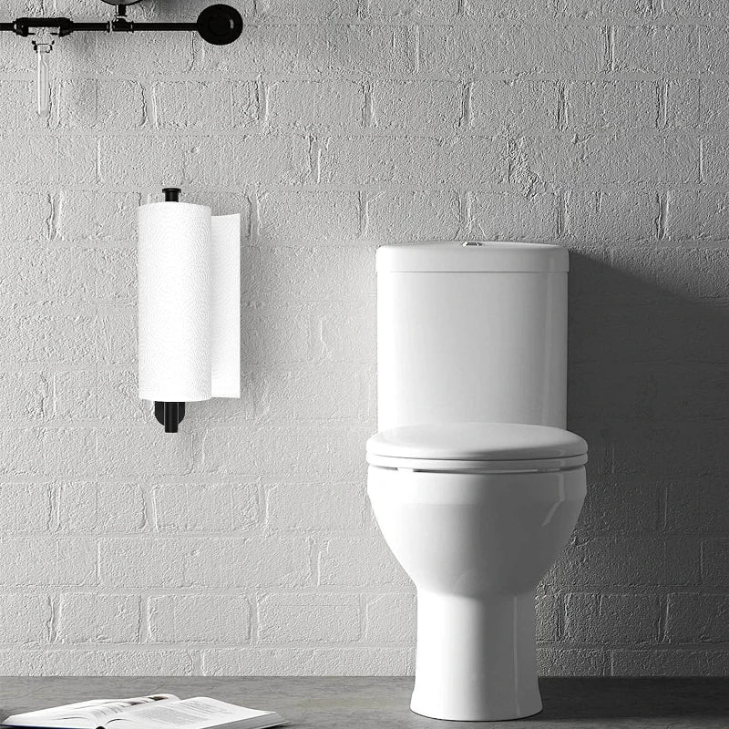 Matte Black Bathroom Organiser Set | Wall Mount